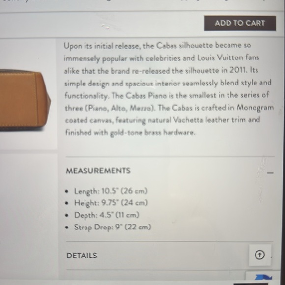 Authentic Louis vuitton cabas piano handbag. - Picture 12 of 13